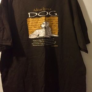 ADVICE FROM A DOG TEE BNWT GILDAN ULTRA COTTON XL